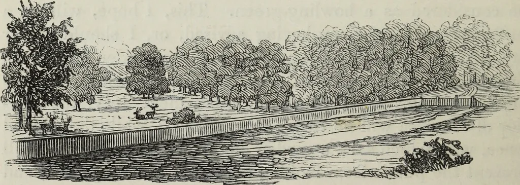 An illustration from The landscape gardening and landscape architecture of the late Humphry Repton, esq., being his entire works on these subjects : ...with historical and scientific introduction, a systematic analysis, a biographical notice, notes, and copious alphabetical index, 1840, leaf 565