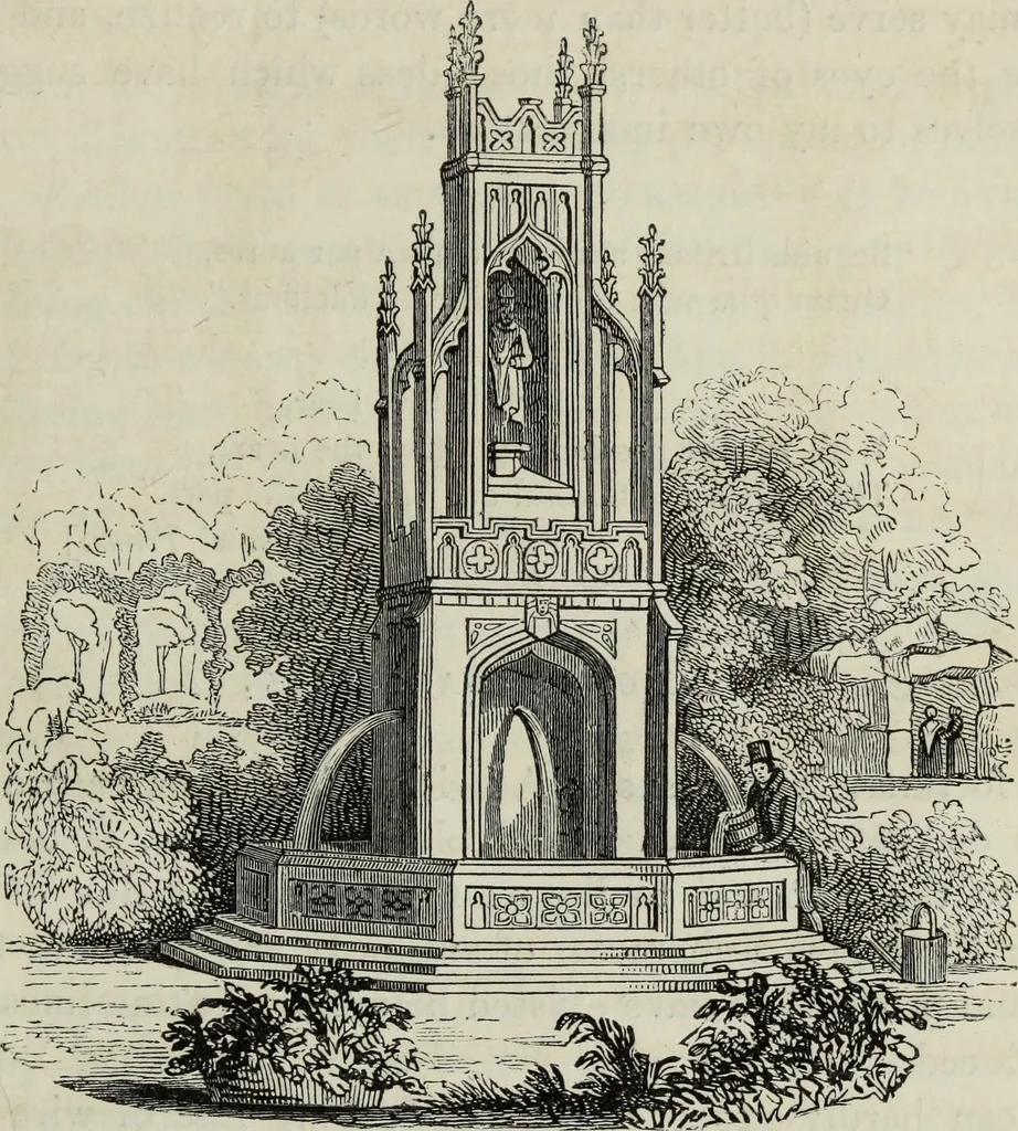 An illustration from The landscape gardening and landscape architecture of the late Humphry Repton, esq., being his entire works on these subjects : ...with historical and scientific introduction, a systematic analysis, a biographical notice, notes, and copious alphabetical index, 1840, leaf 572