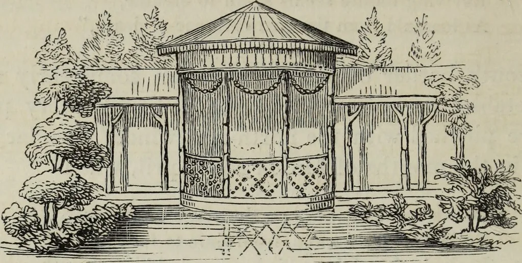 An illustration from The landscape gardening and landscape architecture of the late Humphry Repton, esq., being his entire works on these subjects : ...with historical and scientific introduction, a systematic analysis, a biographical notice, notes, and copious alphabetical index, 1840, leaf 593