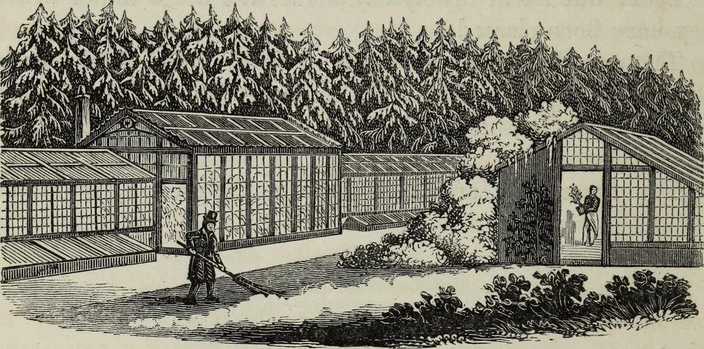 An illustration from The landscape gardening and landscape architecture of the late Humphry Repton, esq., being his entire works on these subjects : ...with historical and scientific introduction, a systematic analysis, a biographical notice, notes, and copious alphabetical index, 1840, leaf 593
