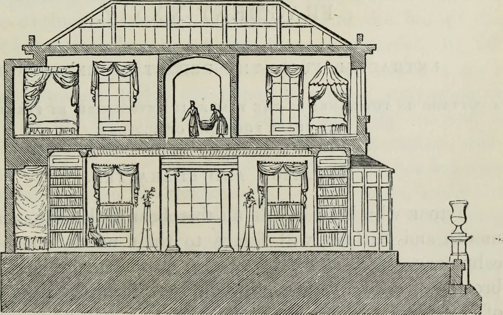 An illustration from The landscape gardening and landscape architecture of the late Humphry Repton, esq., being his entire works on these subjects : ...with historical and scientific introduction, a systematic analysis, a biographical notice, notes, and copious alphabetical index, 1840, leaf 626