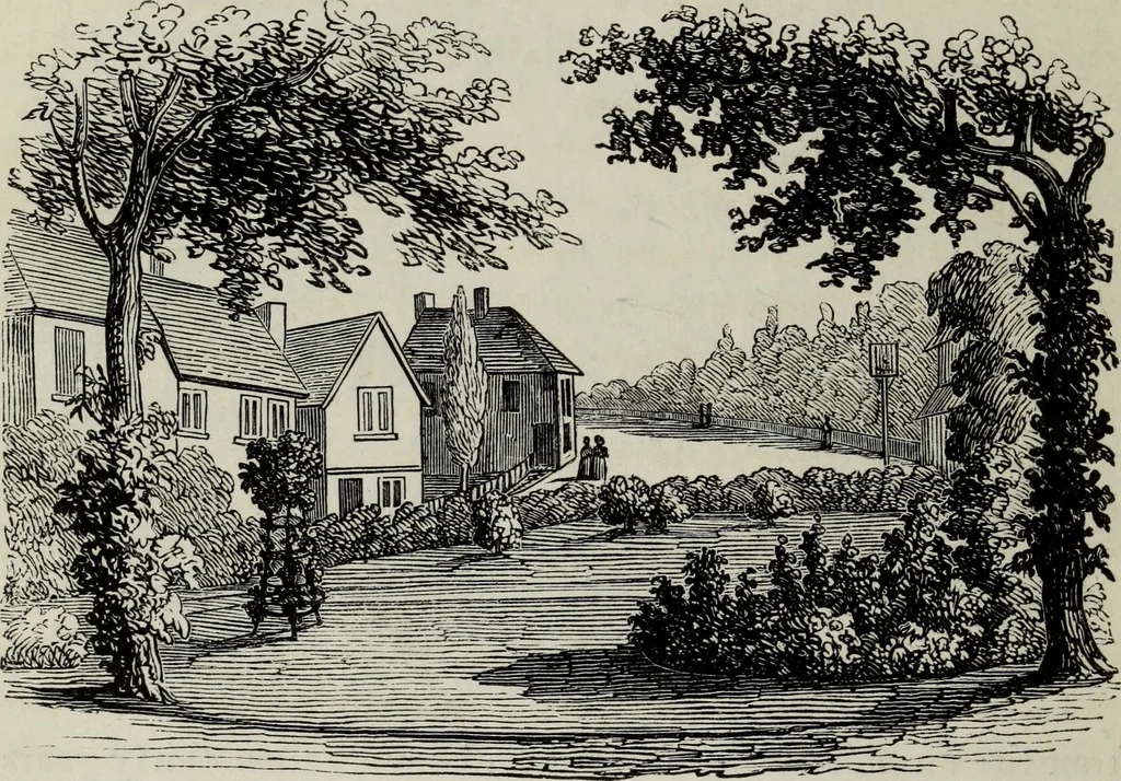 An illustration from The landscape gardening and landscape architecture of the late Humphry Repton, esq., being his entire works on these subjects : ...with historical and scientific introduction, a systematic analysis, a biographical notice, notes, and copious alphabetical index, 1840, leaf 645