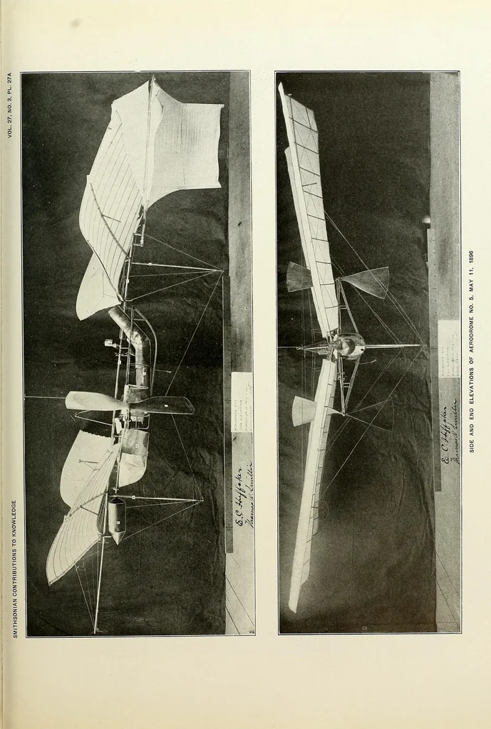 An illustration from Langley memoir on mechanical flight : pt. 1-, 1911, leaf 189