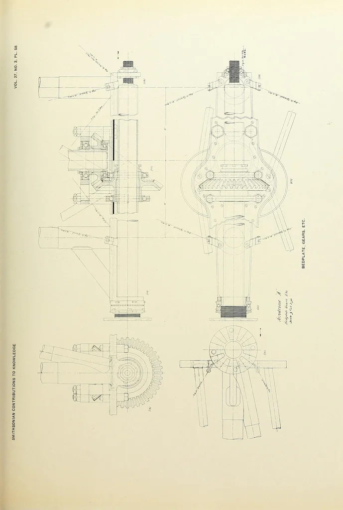 An illustration from Langley memoir on mechanical flight : pt. 1-, 1911, leaf 317