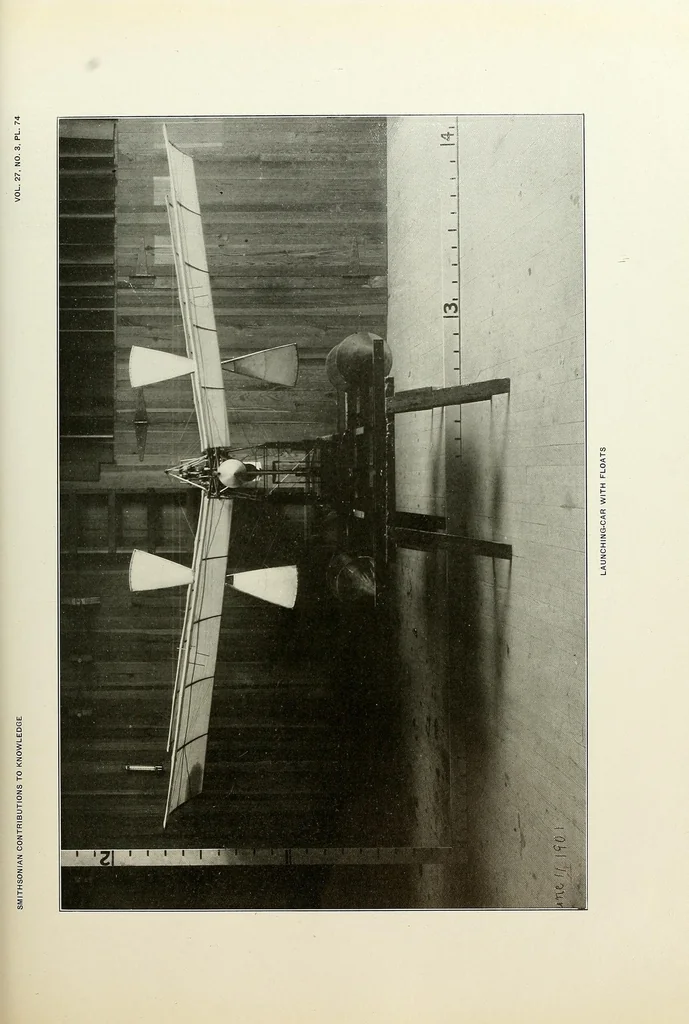 An illustration from Langley memoir on mechanical flight : pt. 1-, 1911, leaf 405