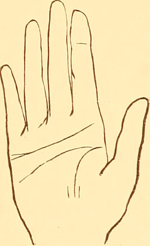 An illustration from The language of the hand, being a concise exposition of the principles and practice of the art of reading the hand, 1899, leaf 112