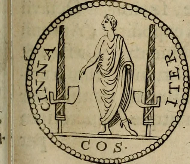An illustration from L. Annaeus Florus, 1680, leaf 184