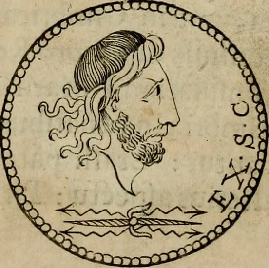 An illustration from L. Annaeus Florus, 1680, leaf 184