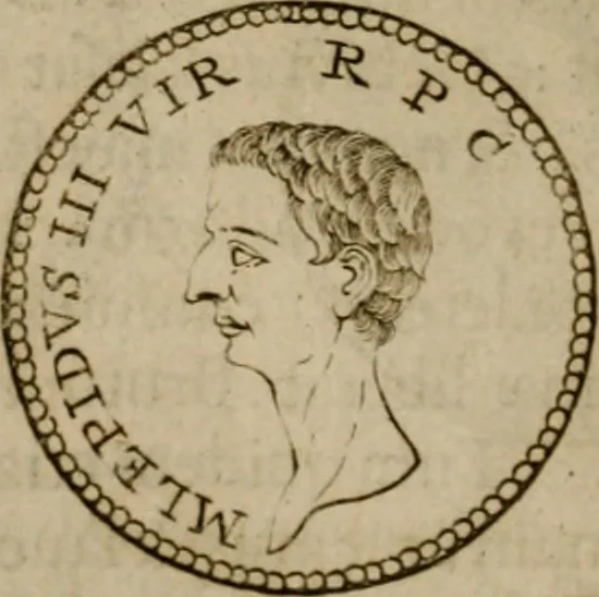 An illustration from L. Annaeus Florus, 1680, leaf 215