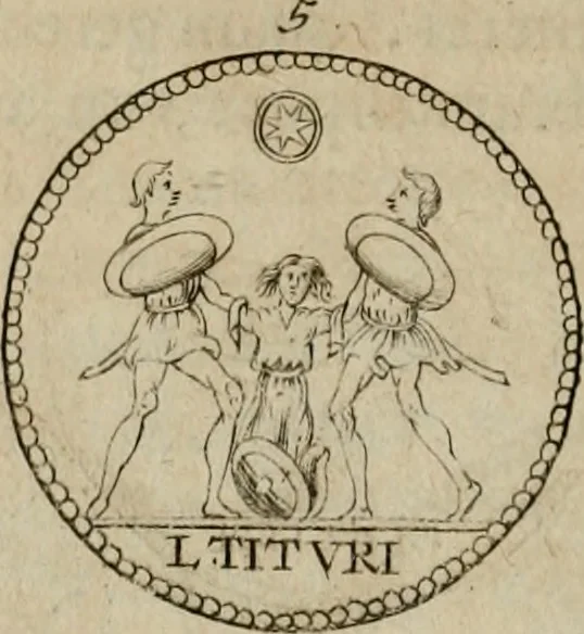 An illustration from L. Annaeus Florus, 1680, leaf 45