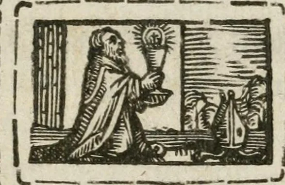 An illustration from L'anno secolare : festa solennemente celebrata dalla illustrissima città di Torino agli sei di giugno dell'Anno MDCLIII che fù l'anno dugentesimo dope il famoso miracolo del Santissimo Sacramento, 1653, leaf 5