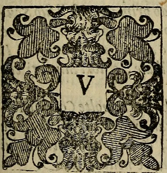 An illustration from La nobilta di Milano, diuisa in sei libri. Nel primo, si narra di tvtti i santi, e beati, di patria milanesi. Co'l numero, e nome de' corpi santi, e reliquie notabili, chiese, monasterij, hospitali, e case pie, che sono nella città, e diocesi di Milano. Nel secondo, si descriuono tutti i papi, cardinali, arciuescoui, vescoui, e prelati graduati milanesi. Nel terzo, si ragiona di tutti i letterati, e componitori milanesi, in qualunque sorte de studij. Nel quarto, si tratta di tutti i rè, imperatori, & huomini valenti, famosi nella militia dell'istessa patria. Con le guerre fatte da milanesi, con altre città. Nel quinto, si fauella de' pittori, scultori, architteti, miniatori, & altri virtuosi, in diuerse sorti di virtù, milanesi. Nel sesto, leggesi le grandezze de' milanesi, la nobiltà di molte casate, le fertilità de' campi, l'anticaglie, e quei c'hanno dominato questa città, et altre cose degne da sapersi, 1595, leaf 228