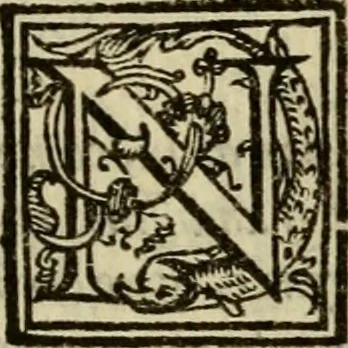 An illustration from La nobilta di Milano, diuisa in sei libri. Nel primo, si narra di tvtti i santi, e beati, di patria milanesi. Co'l numero, e nome de' corpi santi, e reliquie notabili, chiese, monasterij, hospitali, e case pie, che sono nella città, e diocesi di Milano. Nel secondo, si descriuono tutti i papi, cardinali, arciuescoui, vescoui, e prelati graduati milanesi. Nel terzo, si ragiona di tutti i letterati, e componitori milanesi, in qualunque sorte de studij. Nel quarto, si tratta di tutti i rè, imperatori, & huomini valenti, famosi nella militia dell'istessa patria. Con le guerre fatte da milanesi, con altre città. Nel quinto, si fauella de' pittori, scultori, architteti, miniatori, & altri virtuosi, in diuerse sorti di virtù, milanesi. Nel sesto, leggesi le grandezze de' milanesi, la nobiltà di molte casate, le fertilità de' campi, l'anticaglie, e quei c'hanno dominato questa città, et altre cose degne da sapersi, 1595, leaf 81