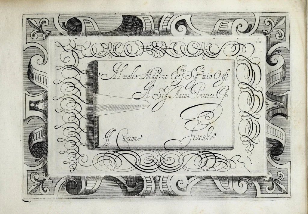 An illustration from Lanotomia delle cancellaresche corsiue, & altre maniere di lettere, 1588, leaf 49