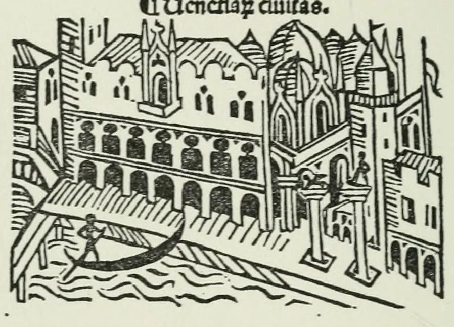 An illustration from La notte : comedia nuova, 1546, leaf 2