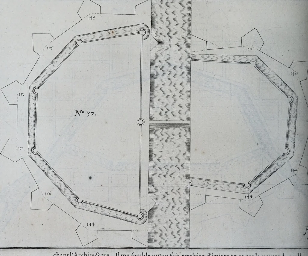 An illustration from La nouvelle fortification, 1645, leaf 64