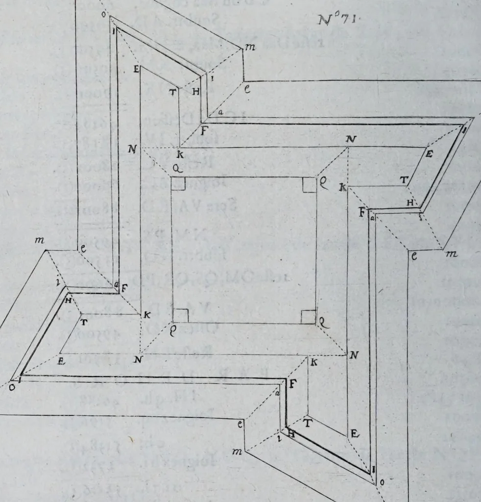 An illustration from La nouvelle fortification, 1645, leaf 92