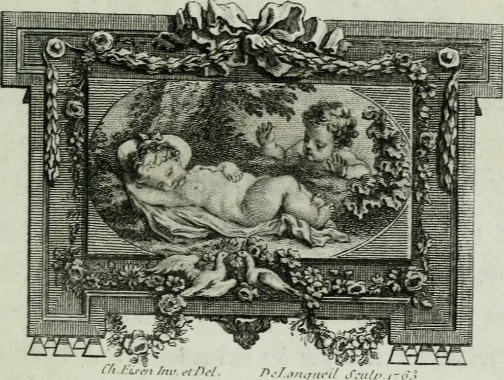 An illustration from La nouvelle Zélis au bain, poeme en six chants, 1768, leaf 30
