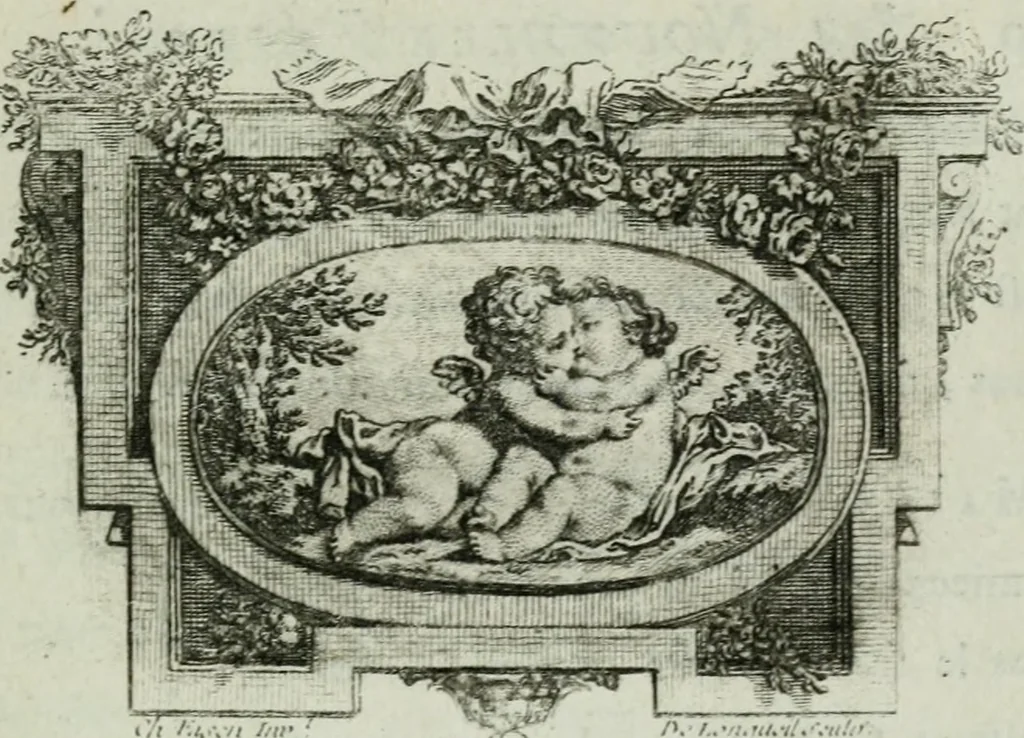 An illustration from La nouvelle Zélis au bain, poeme en six chants, 1768, leaf 90
