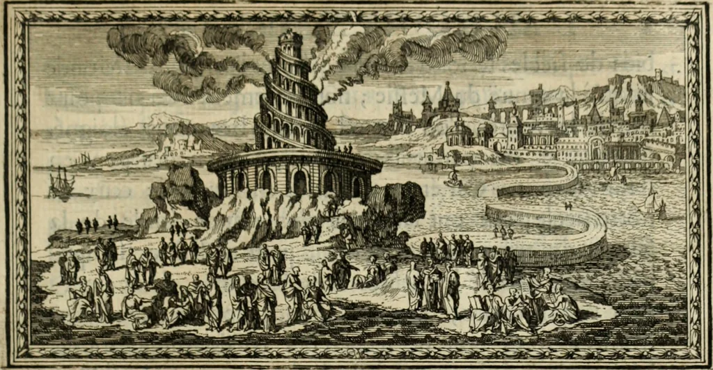 An illustration from L'antiquité des tems rétablie et defenduë contre les Juifs & les nouveaux chronologistes, 1687, leaf 18