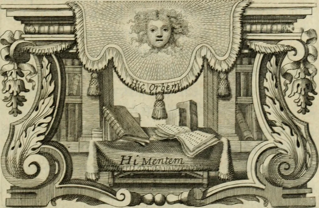 An illustration from L'antiquité des tems rétablie et defenduë contre les Juifs & les nouveaux chronologistes, 1687, leaf 6