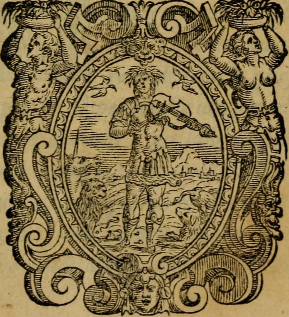 An illustration from L'antiqvità di Roma : sito, imperadori, famiglie, statue, chiese, corpi santi, reliquie, pontefici, & cardinali di essa, 1575, leaf 4