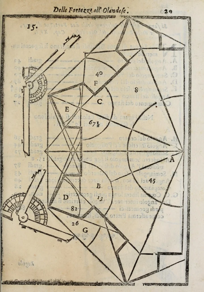 An illustration from La nuoua architettura militare d'antica rinouata, 1683, leaf 51