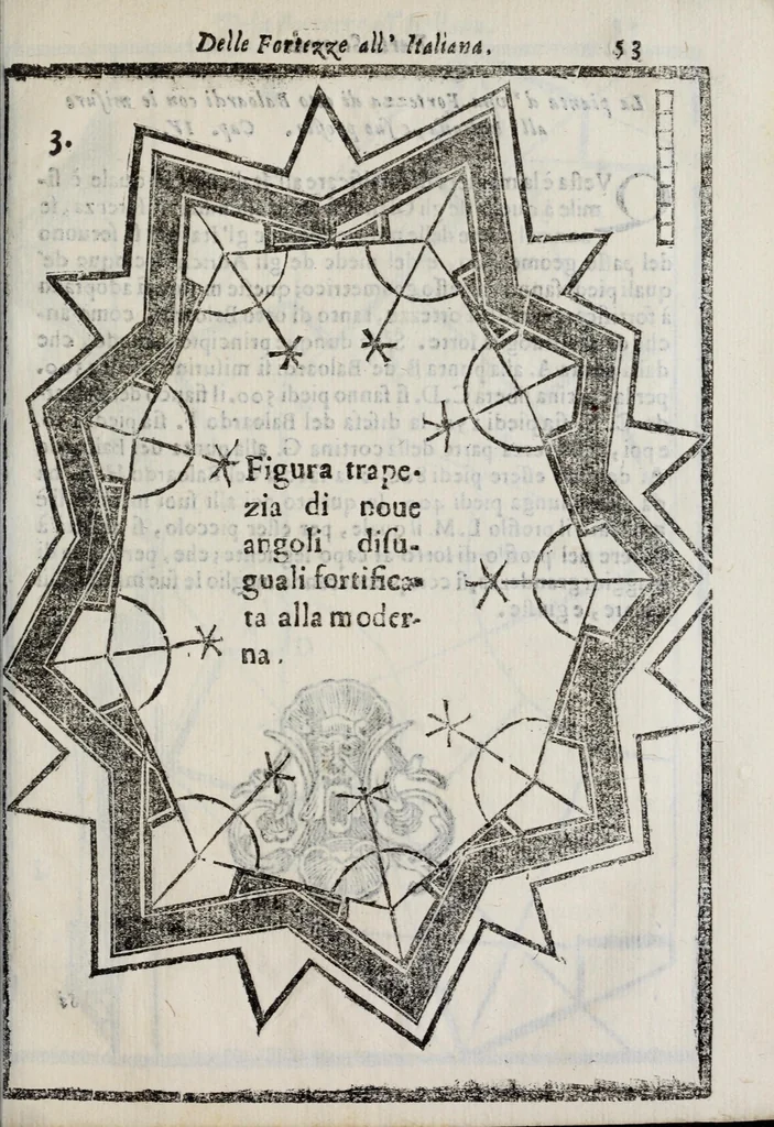 An illustration from La nuoua architettura militare d'antica rinouata, 1683, leaf 75