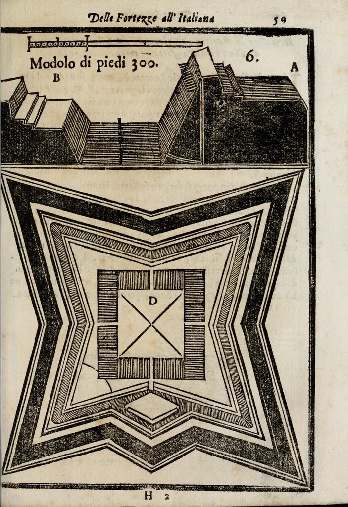 An illustration from La nuoua architettura militare d'antica rinouata, 1683, leaf 83