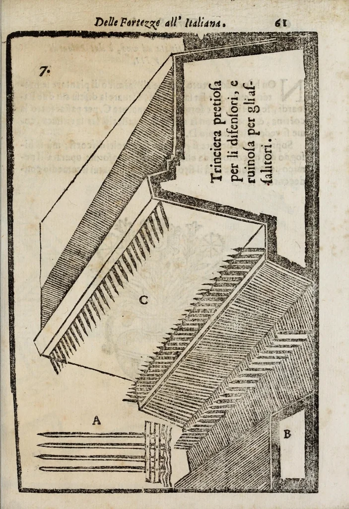 An illustration from La nuoua architettura militare d'antica rinouata, 1683, leaf 85
