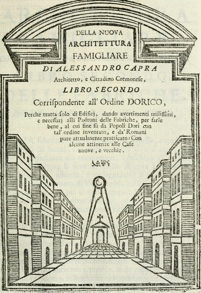 An illustration from La nuova architettura civile, e militare, 1717, leaf 110