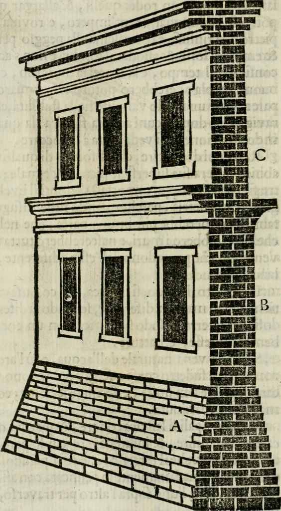 An illustration from La nuova architettura civile, e militare, 1717, leaf 139