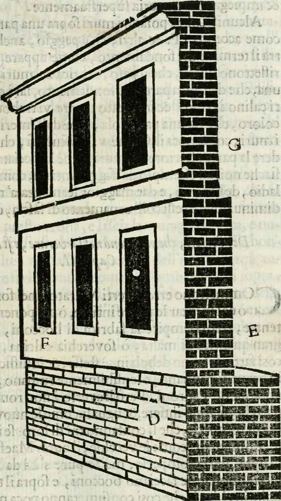 An illustration from La nuova architettura civile, e militare, 1717, leaf 140