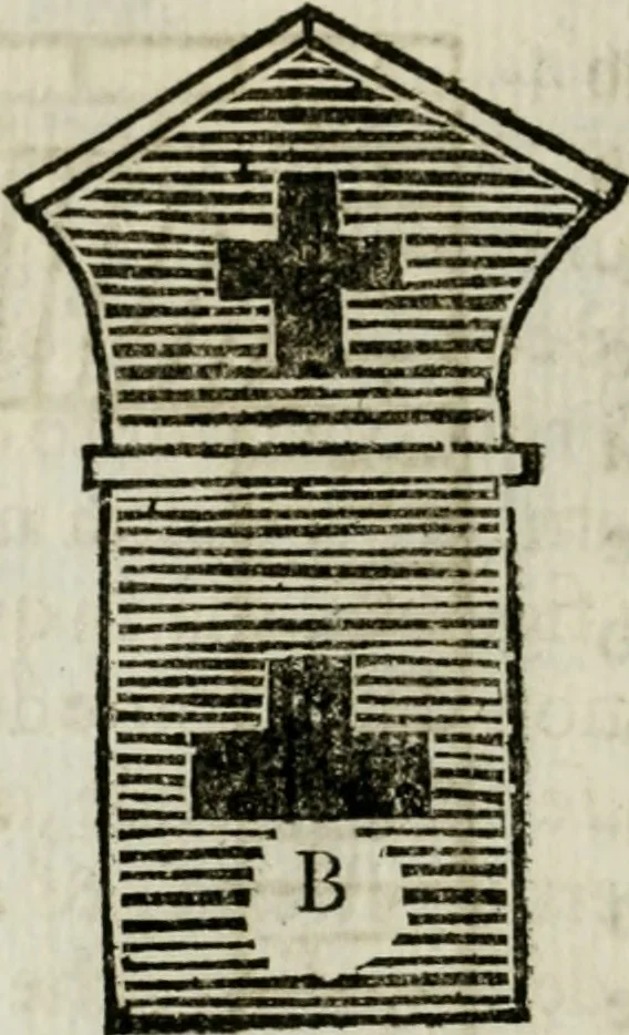 An illustration from La nuova architettura civile, e militare, 1717, leaf 145