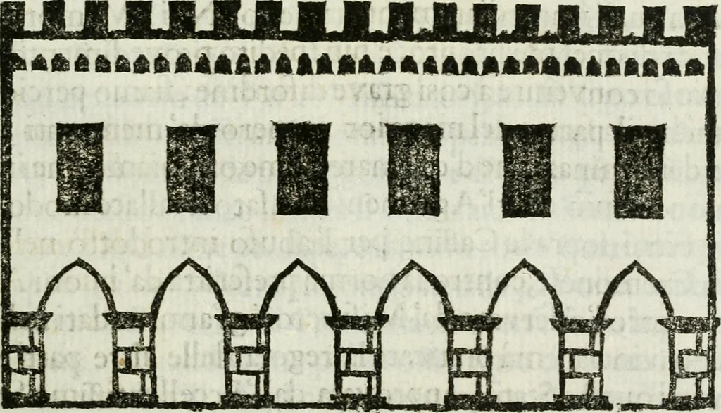 An illustration from La nuova architettura civile, e militare, 1717, leaf 208