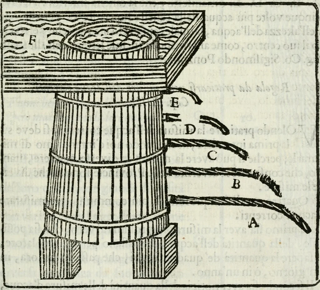 An illustration from La nuova architettura civile, e militare, 1717, leaf 244