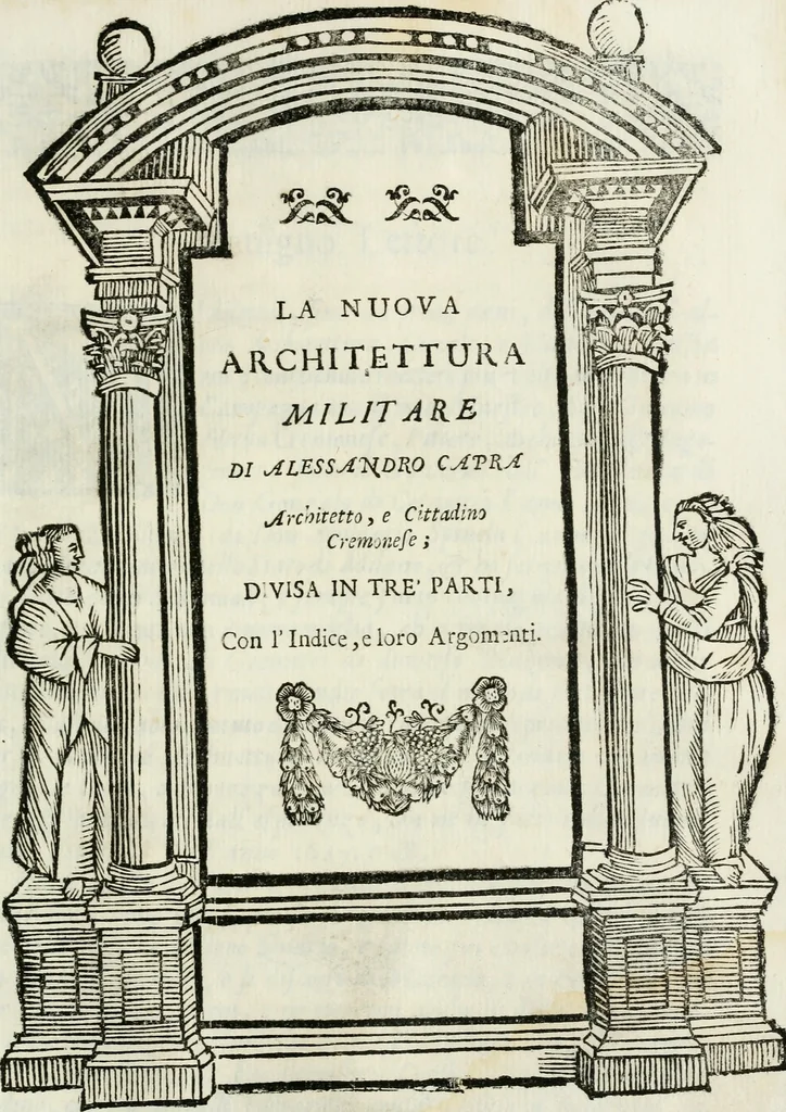 An illustration from La nuova architettura civile, e militare, 1717, leaf 394