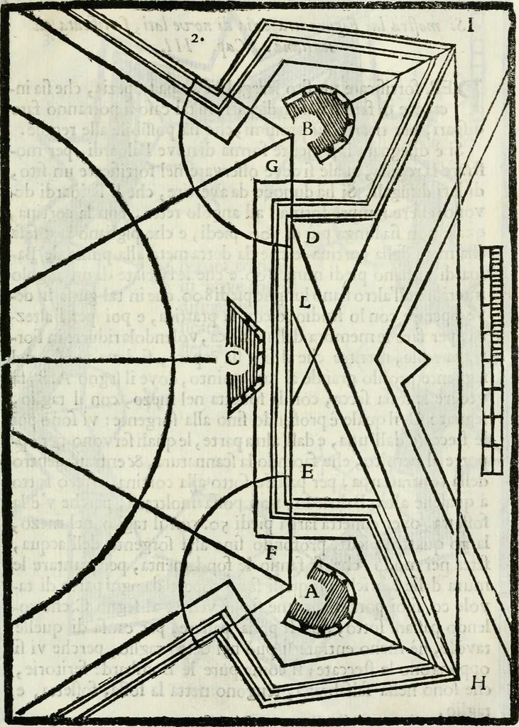 An illustration from La nuova architettura civile, e militare, 1717, leaf 456