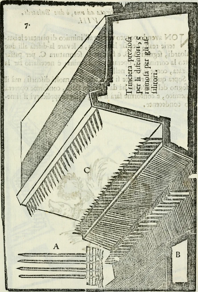 An illustration from La nuova architettura civile, e militare, 1717, leaf 468