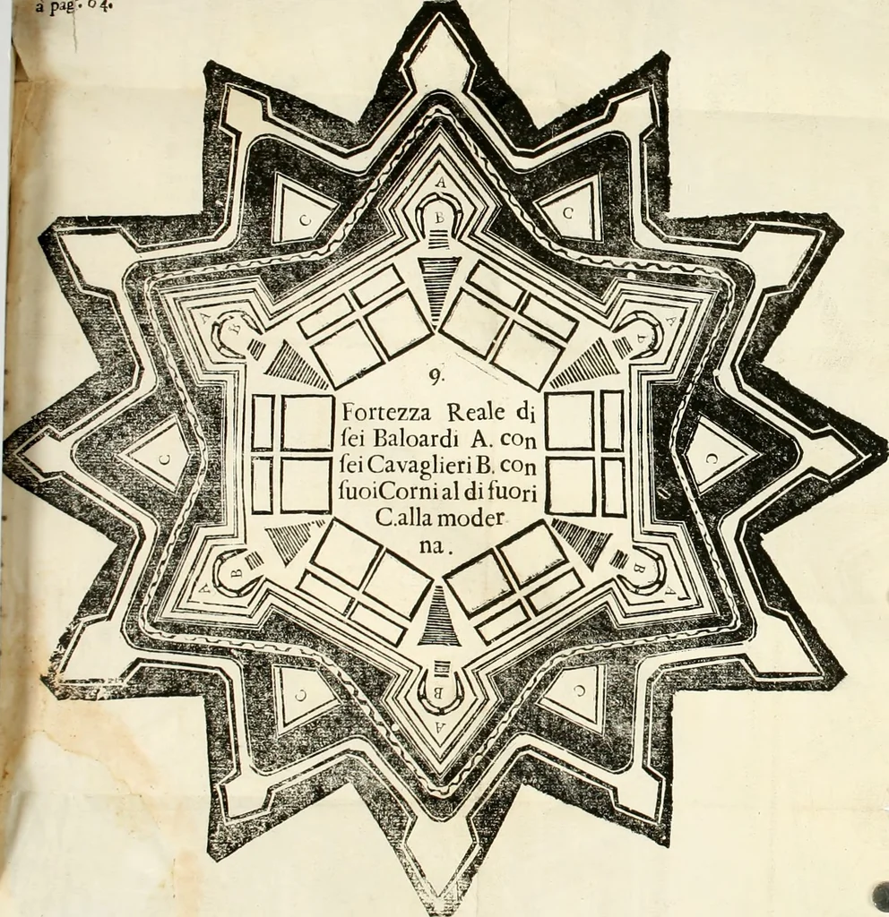 An illustration from La nuova architettura civile, e militare, 1717, leaf 473