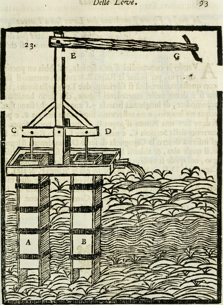 An illustration from La nuova architettura civile, e militare, 1717, leaf 504