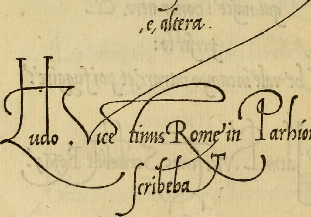 An illustration from La operina di Ludouico Vicentino, da imparare di scriuere littera cancellarescha, 1524, leaf 27