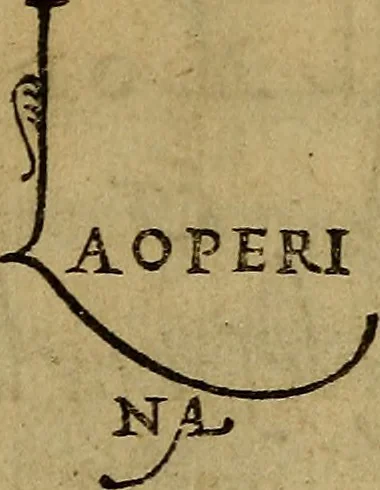 An illustration from La operina di Ludouico Vicentino, da imparare di scriuere littera cancellarescha, 1524, leaf 4