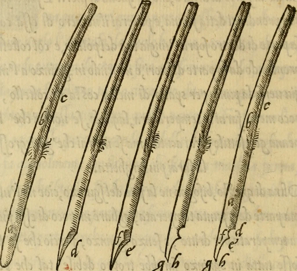 An illustration from La operina di Ludouico Vicentino, da imparare di scriuere littera cancellarescha, 1524, leaf 43