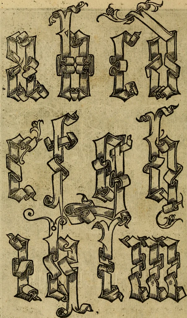 An illustration from La operina di Ludouico Vicentino, da imparare di scriuere littera cancellarescha, 1524, leaf 55