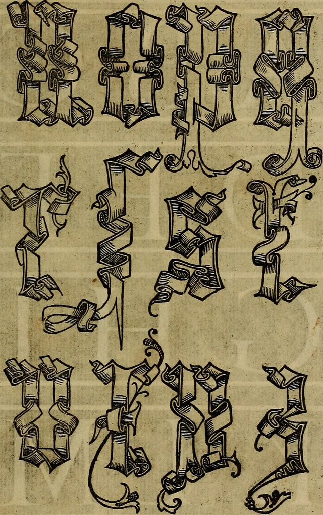 An illustration from La operina di Ludouico Vicentino, da imparare di scriuere littera cancellarescha, 1524, leaf 56