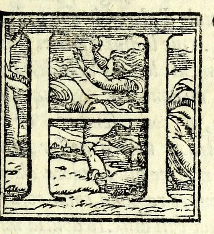 An illustration from La pace : comedia non meno piacevole che ridicolosa, 1592, leaf 7