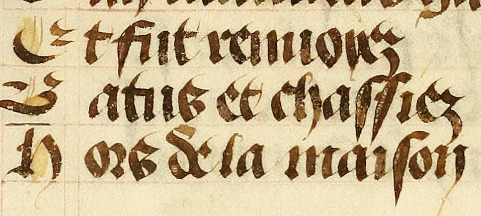 An illustration from Hours of the Passion : in verse, leaf 14