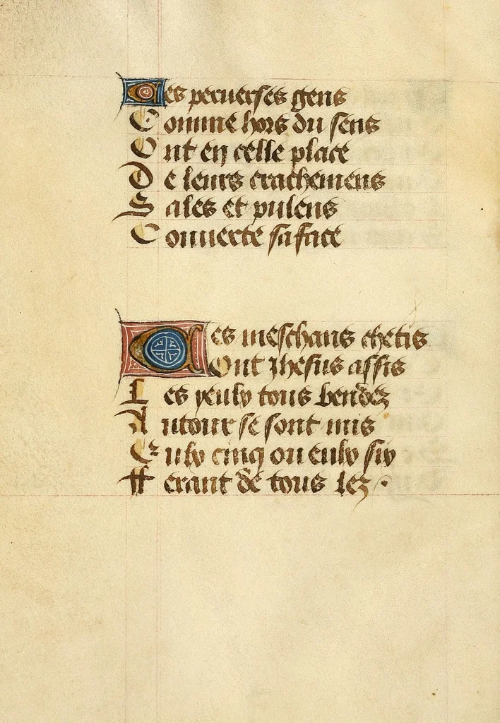 An illustration from Hours of the Passion : in verse, leaf 16