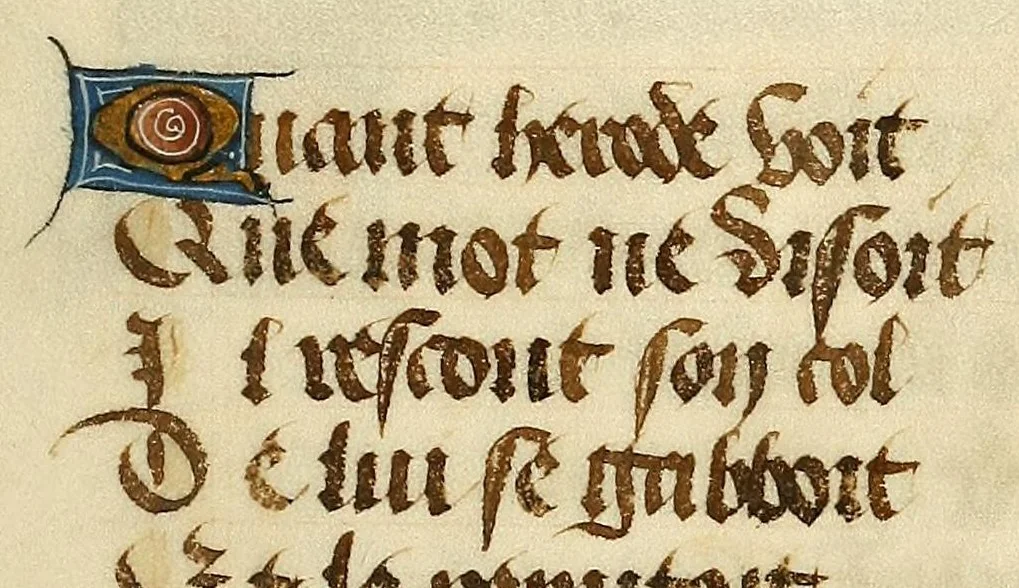 An illustration from Hours of the Passion : in verse, leaf 21